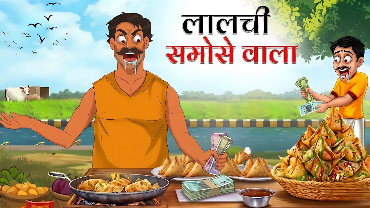 लालची समोसेवाला । Lalchi samose wala। Hindi kahaniyan moral stories