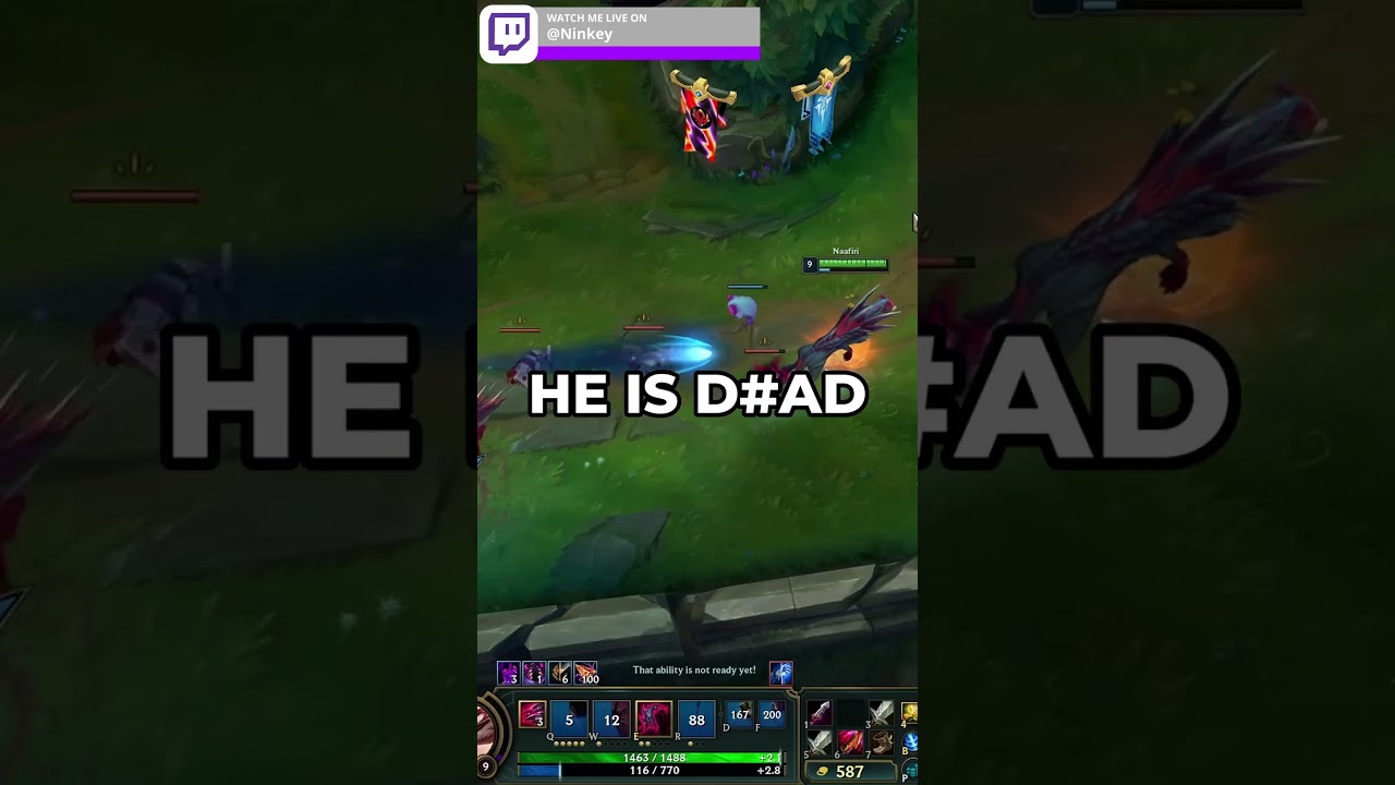 I MADE THEM FF 15 WITH MY NAAFIRI MID #leagueoflegends #challenger #gwen