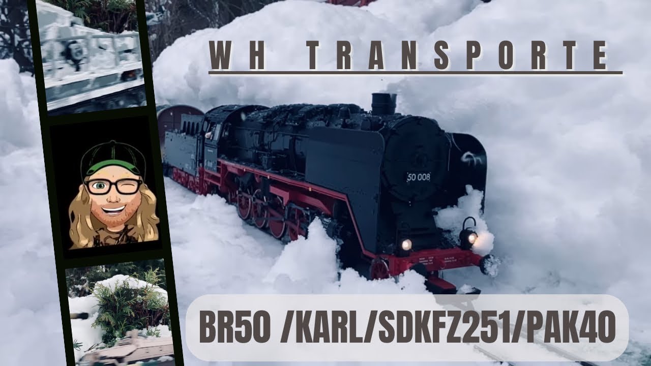 WH Winter Transport Br50 / Karl-Gerät / Munitionsträger / Sd.Kfz. 251/1 / PaK 40 