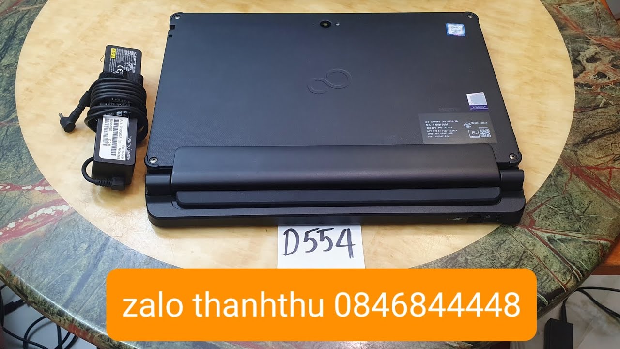 2,8tr Fujitsu Arrows Tab Q738, sx 2020, i5 gen 8, ram 8, ssd 128, 13.3FHD cảm ứng. (Hư pin)