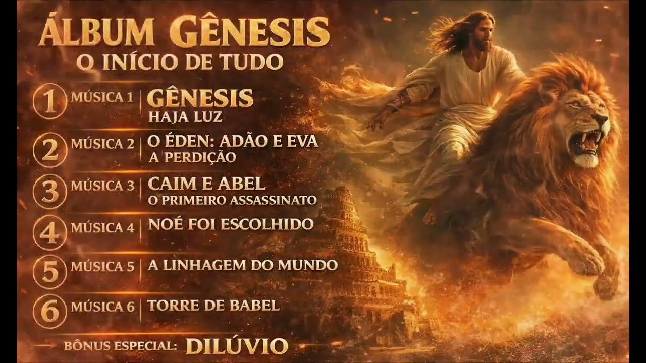 Saga Gênesis- Hinos LOUVORES Inéditos 30 Minutos para você Louvor para senhor. 