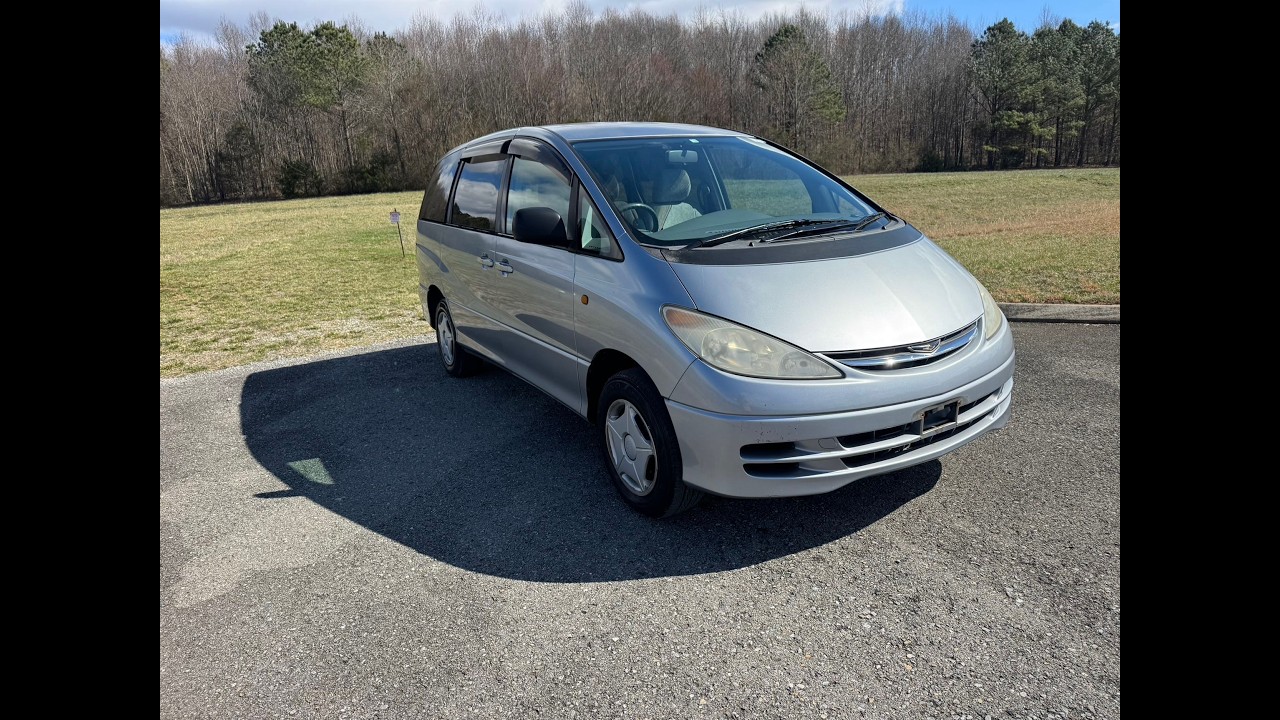 TechMotorsPostalCars.com 2000 Toyota Estima 4x4 58K Miles Factory RHD USA Right Hand Drive POV RCA
