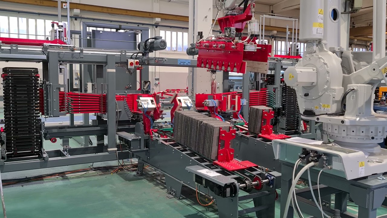 VORTEX HYDRA Beton Kiremit Paketleme Paletleme tesisi ROBOTLU