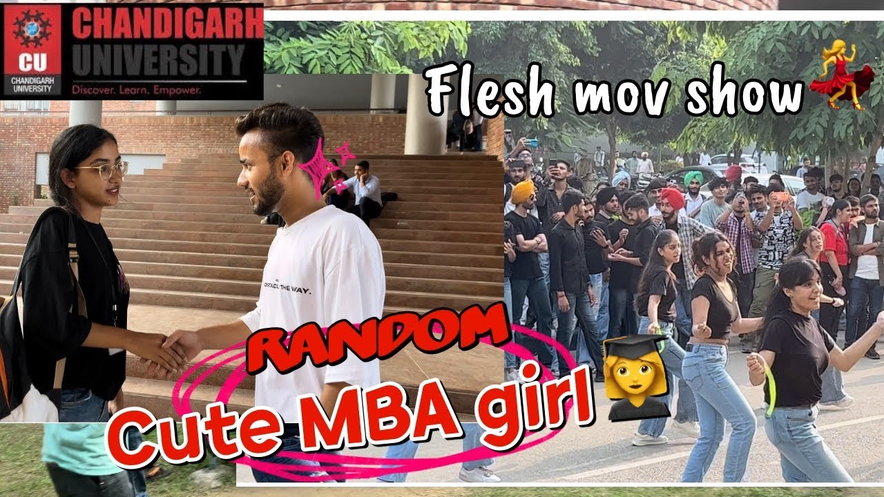 Collage flesh move show || Random cute girls chandigarh university
