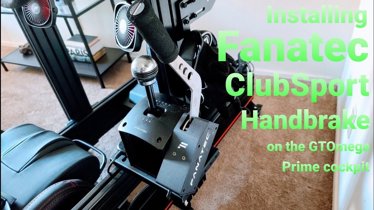 Fanatec ClubSport Handbrake unboxing and install, building my sim rig pt. 7