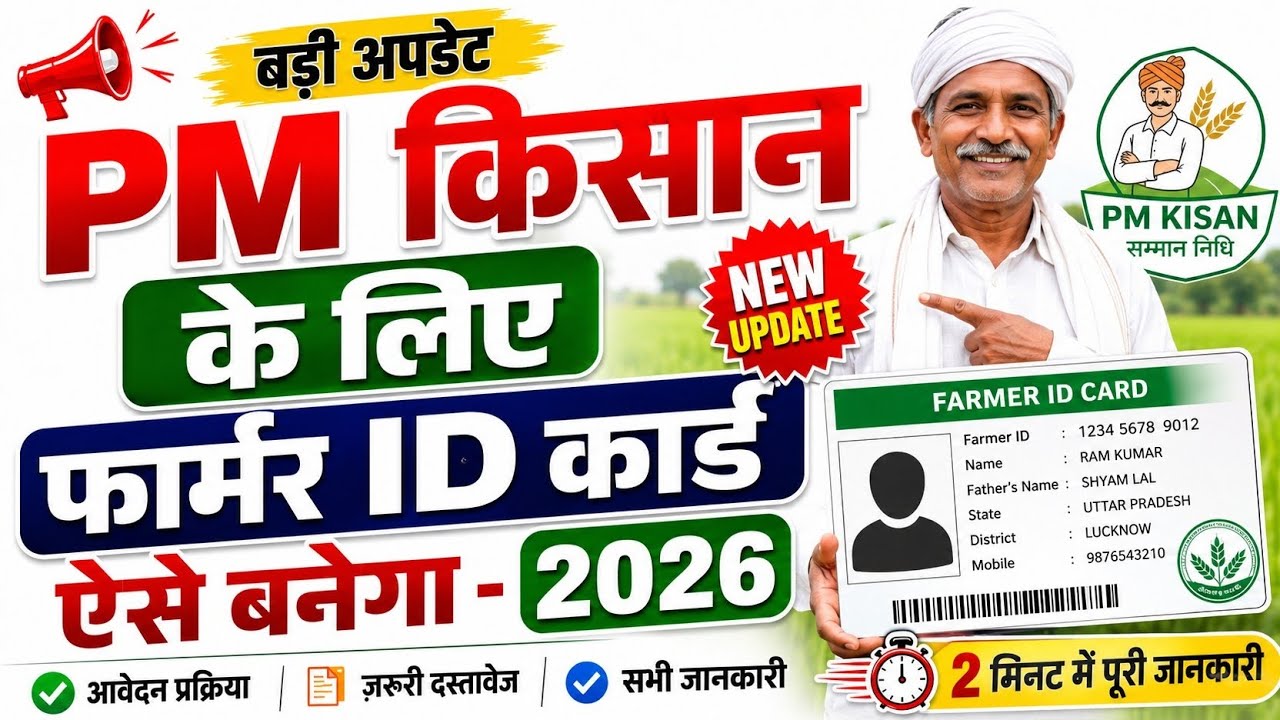 Farmer ID Card Kaise Banaye | Farmer Registry Online Apply 2026 | Kisan card kise banega online 2026