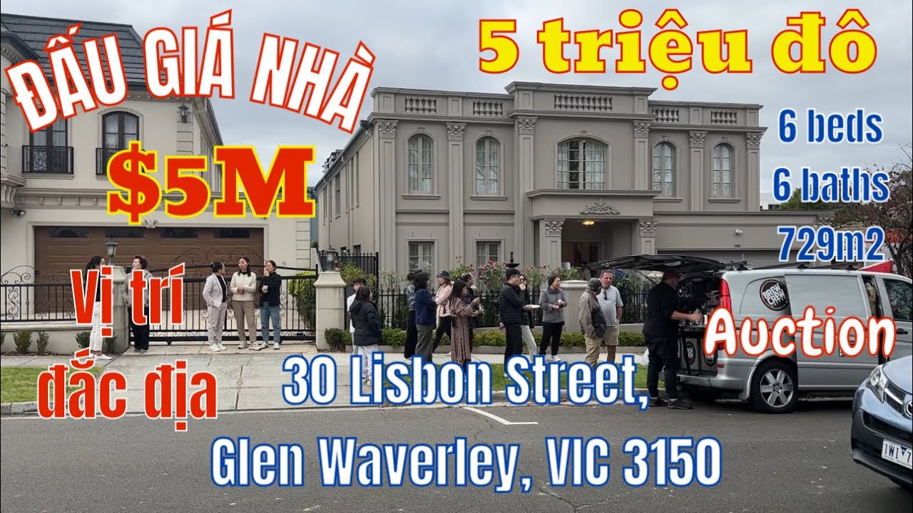 #96. Auction of $5 million house in crowded Chinese area of ​​Glen Waverley, Melbourne, Australia.