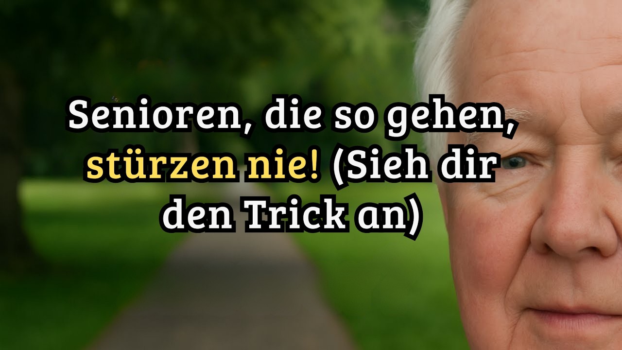 Senioren, die so gehen, stolpern nie - 5 Tricks, um Gleichgewicht zu verbessern und Stürze vermeiden