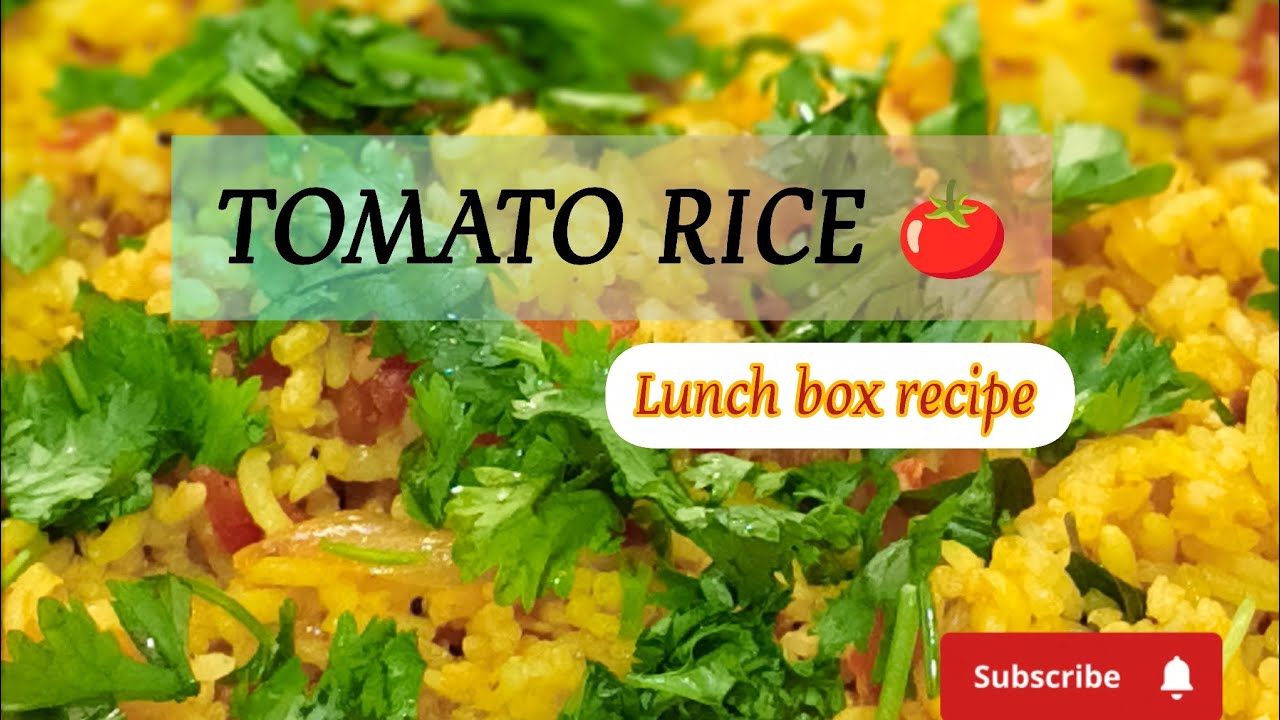 Fresh Rice Tomato Rice 🍅 | Easy Lunch Box Recipe | Quick & Tasty