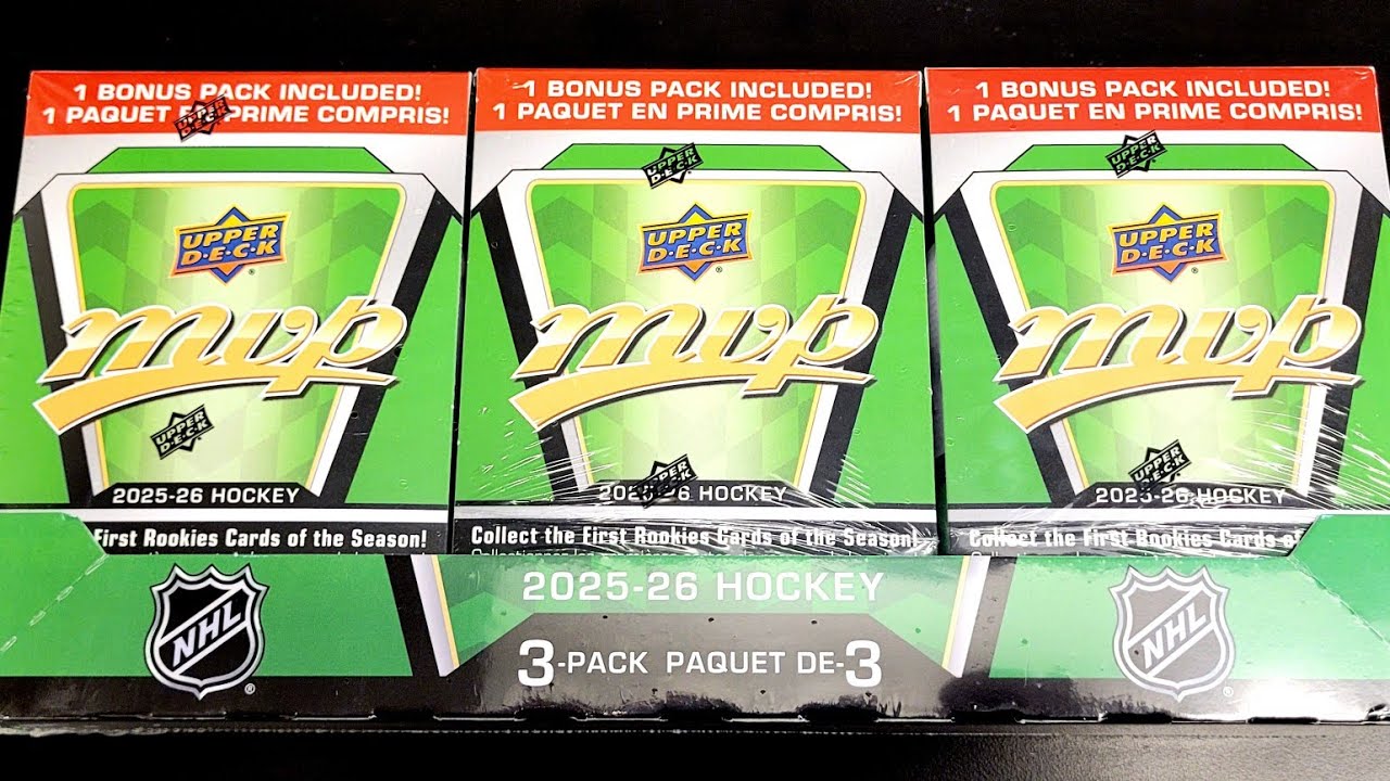 Набор из 3 бластеров Upper Deck MVP от Costco (2025-2026)