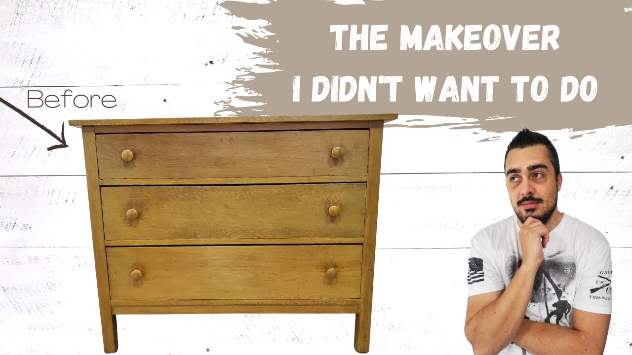 Oak Dresser gets Modern Makeover -- Easy Furniture Refresh