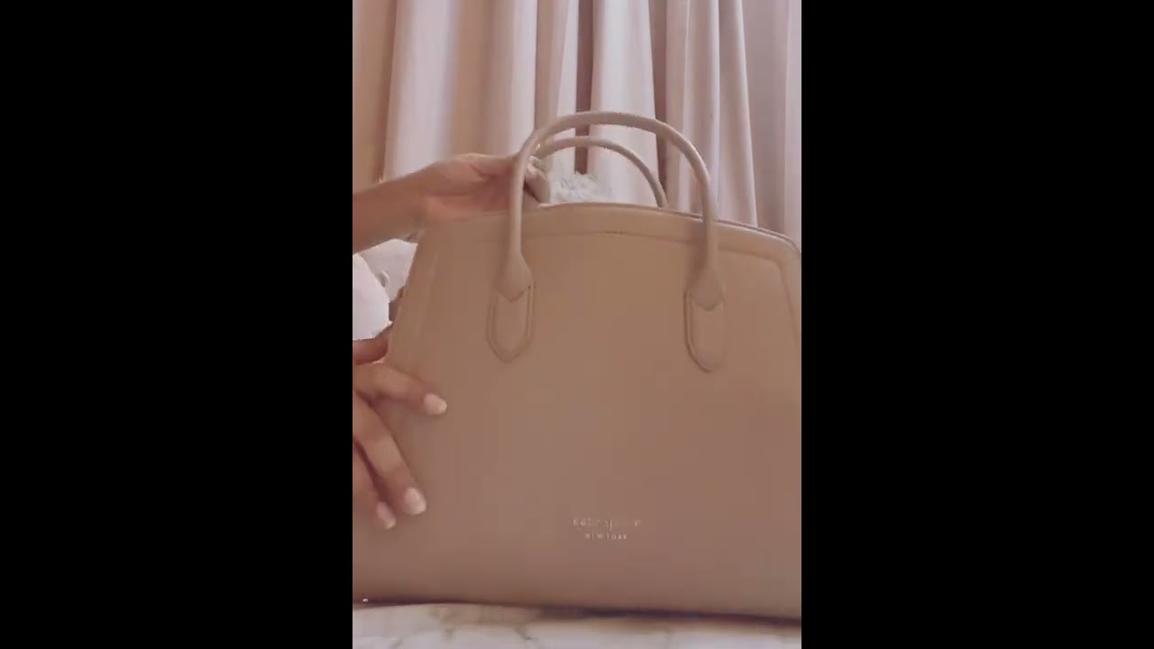 Unboxing Kate Spade Knott Large Handbag in Raw Pecan