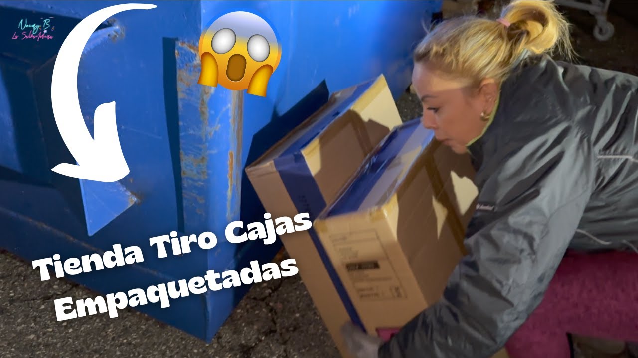 Tienda Tiro cajas Empaquetadas a La BASURA😱😳🇺🇸#NoemyBLaSalvadoreña