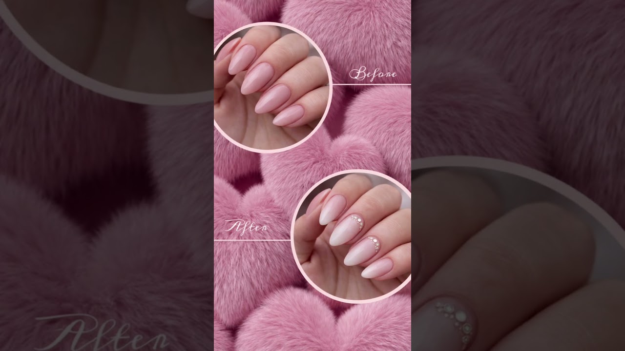 Bridal Nails Before & After 🤍✨ Luxury Transformation