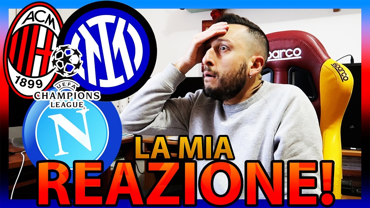 😱 ODDIOOO‼️ La MIA REAZIONE ai SORTEGGI di CHAMPIONS LEAGUE‼️ [NAPOLI-MILAN-INTER] QUARTI
