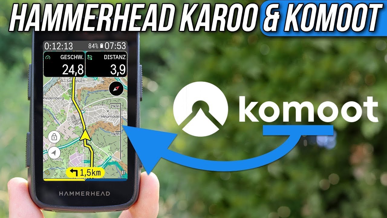 Hammerhead Karoo & komoot Navigation 👉EINFACHE Anleitung 🚲  Strecken übertragen und Navigation