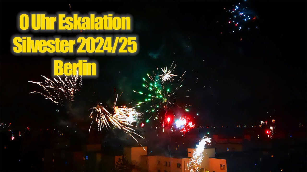 0 Uhr Silvester Eskalation in Berlin - Silvester 2024/25 - Berlin - 4K