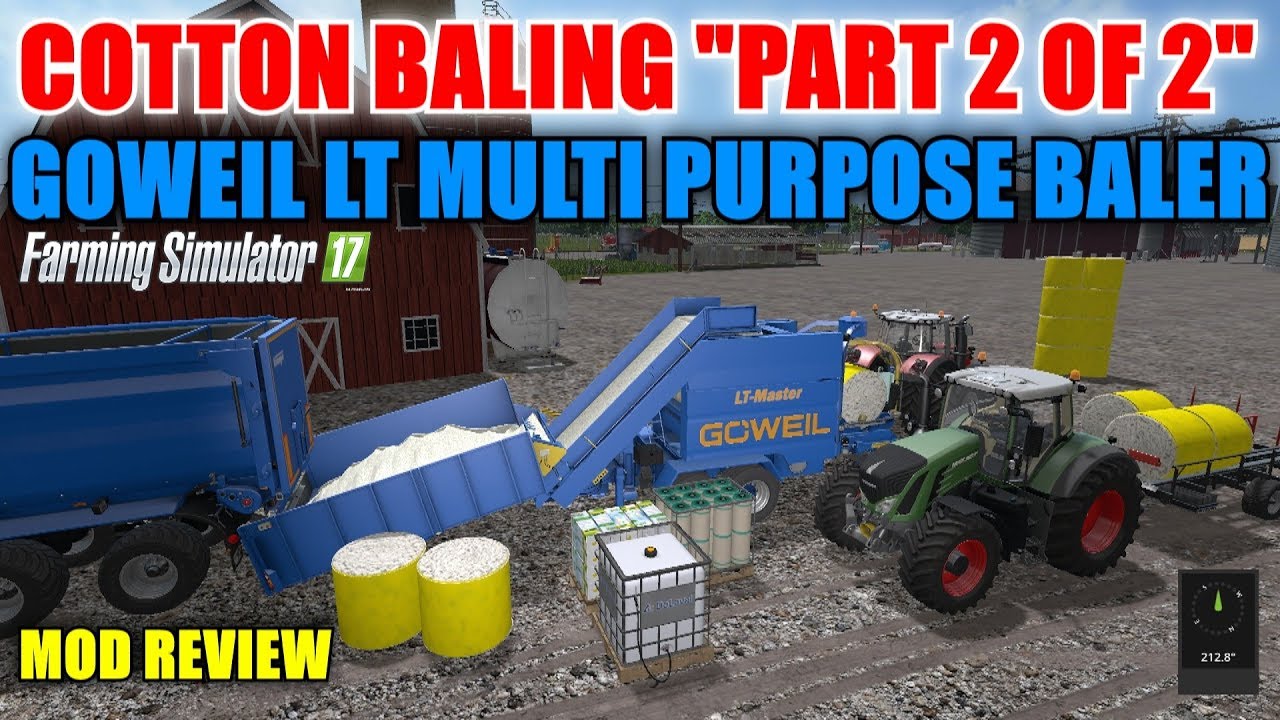 FS17 - Goweil LT All Purpose Bale Master (Master with cotton bales) 