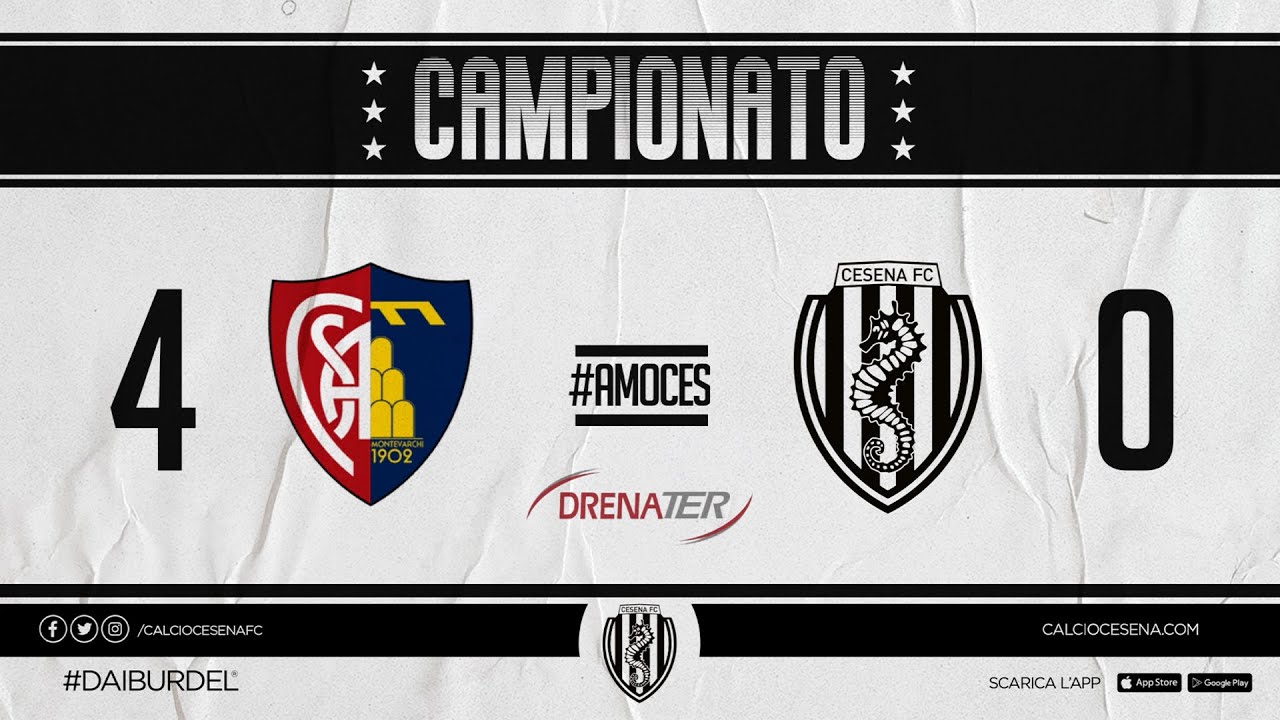 [Giornata 36] Aquila Montevarchi - Cesena: 4 - 0