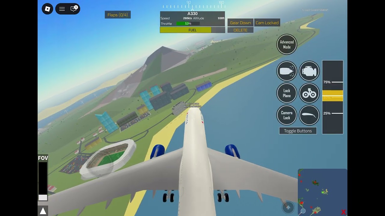 Flying from greater Rockford to izolirani