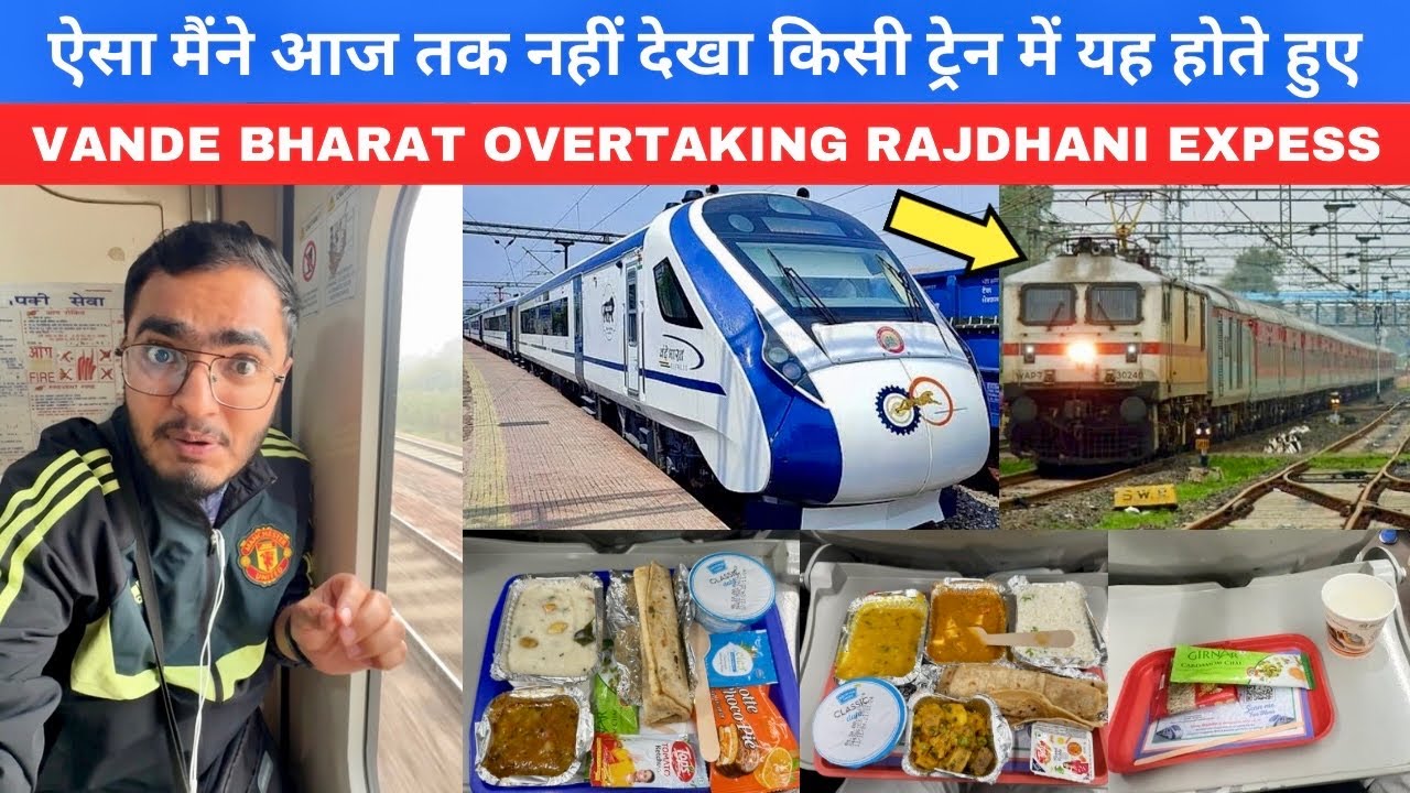 Bhopal Delhi India’s Fastest Vande Bharat Express Journey with Food Review😋