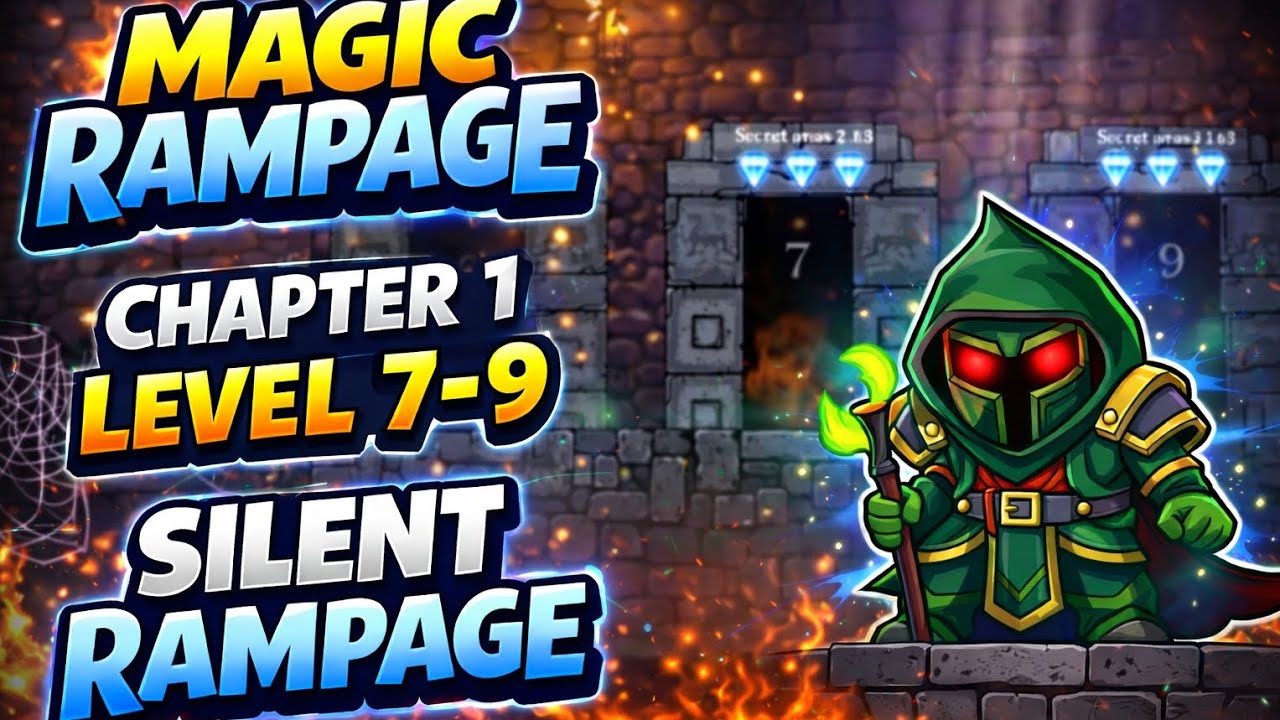 Magic Rampage Gameplay | Chapter 1 Levels 7–9 (No Commentary)