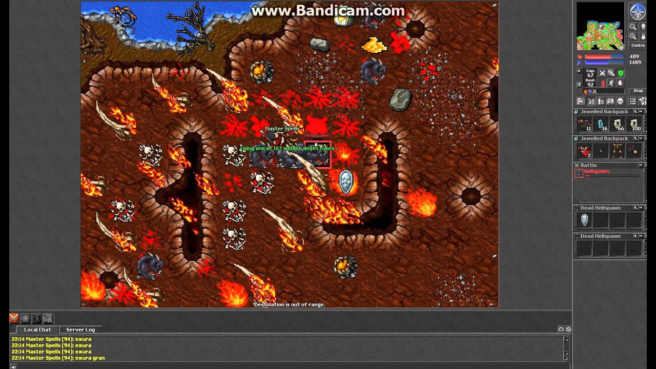tibia hellspawns hunt by 90 ms +