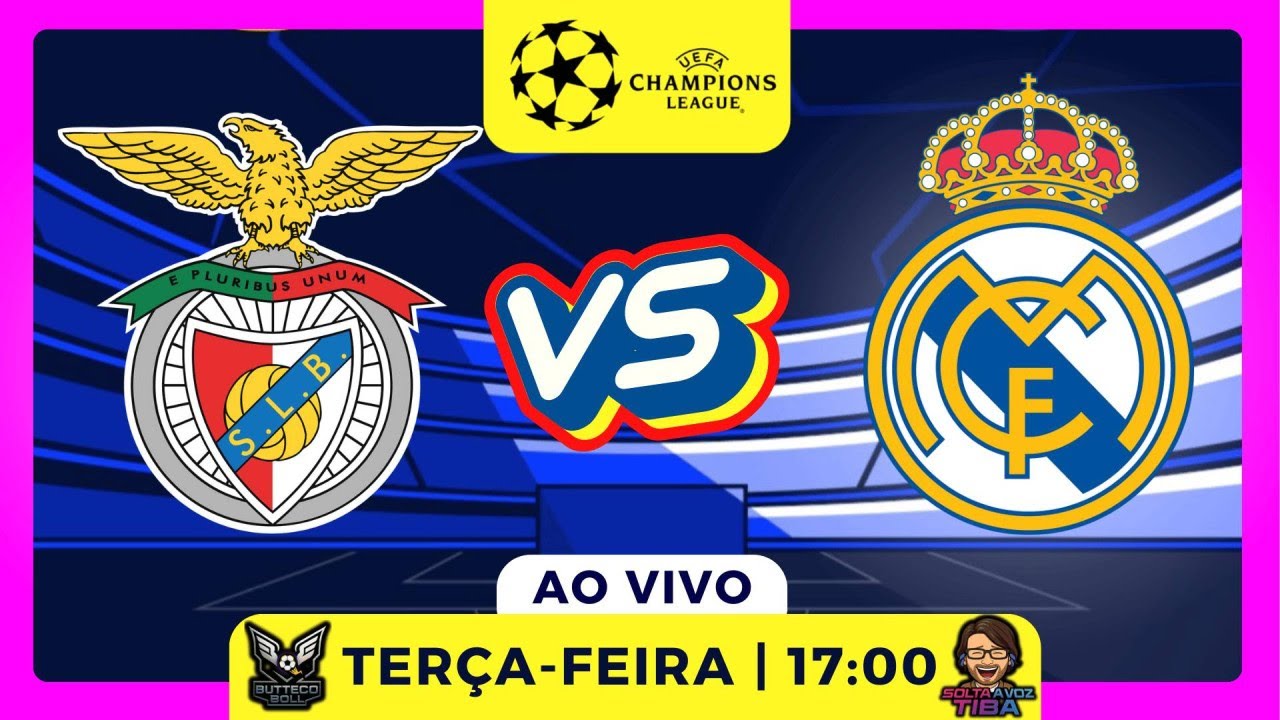 ⚽AO VIVO BENFICA X REAL MADRID | PLAYOFFS - IDA | CHAMPIONS LEAGUE 2025/26