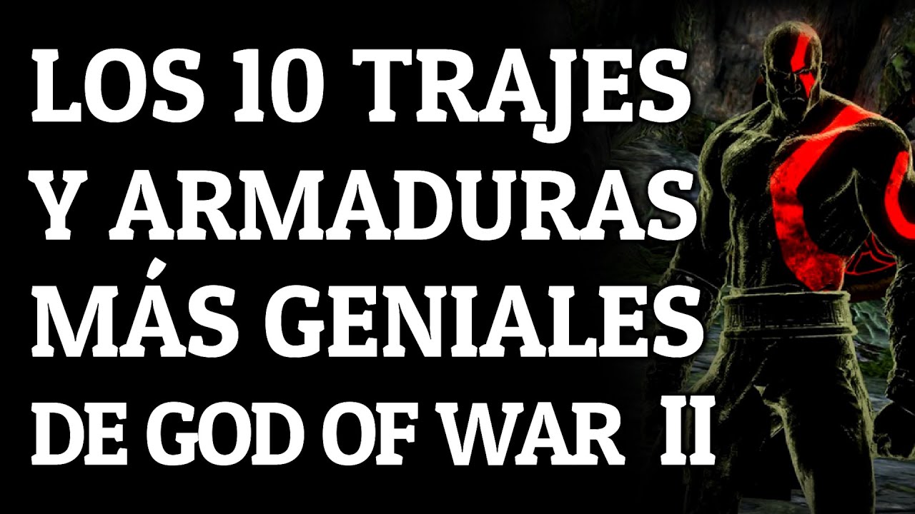 LOS 10 MEJORES TRAJES /ARMADURAS de los juegos de GOD OF WAR (Los más geniales) Parte 2 🔥
