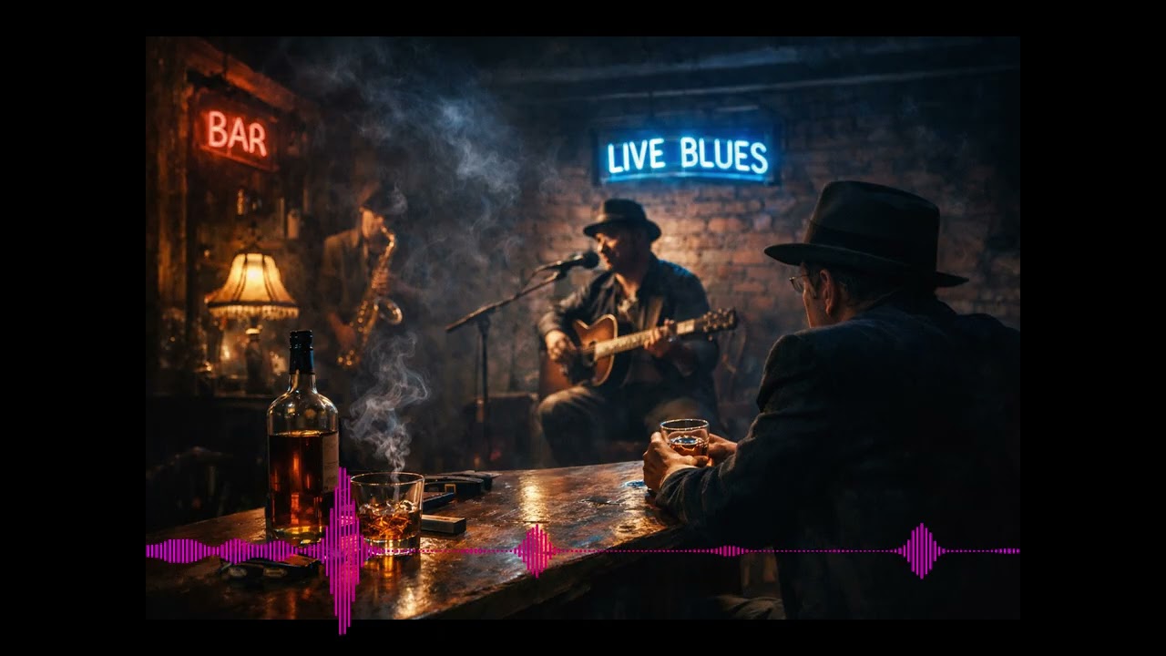 Midnight Whiskey Blues | Relaxing Slow Rock & Blues Music for Late Night