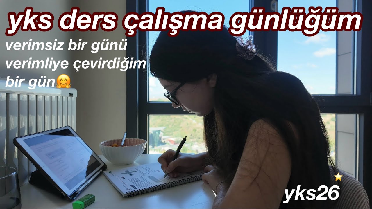 ders çalışmaya çalışmak | günlük çalışma rutinim👩🏻‍💻