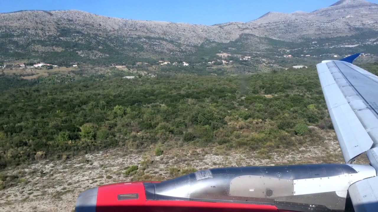 Air Serbia A319 Takeoff from Dubrovnik
