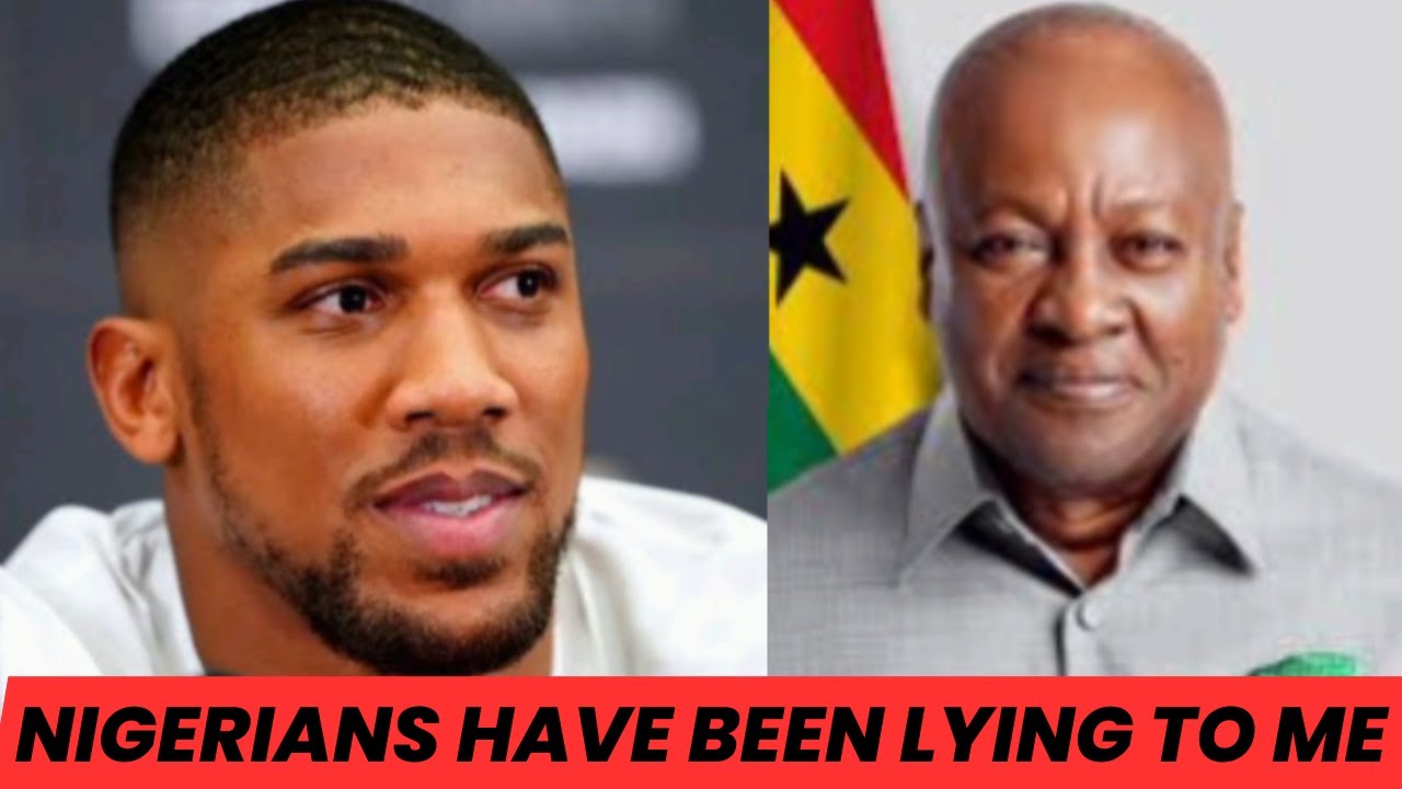 Anthony Joshua Visits Ghana And Met With The President Of Ghana, John Mahama