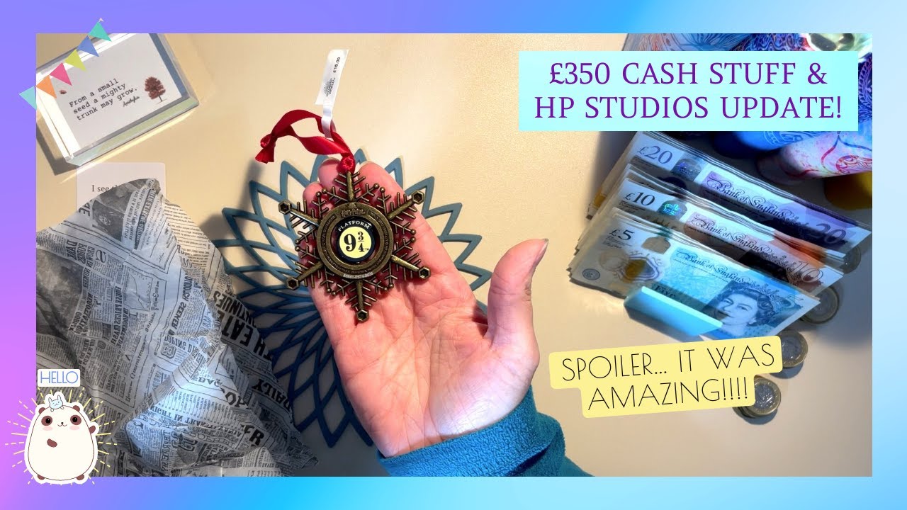 &pound;350 Cash Stuff & HP Studio Update! | UK Cash Stuffing | Budgeting
