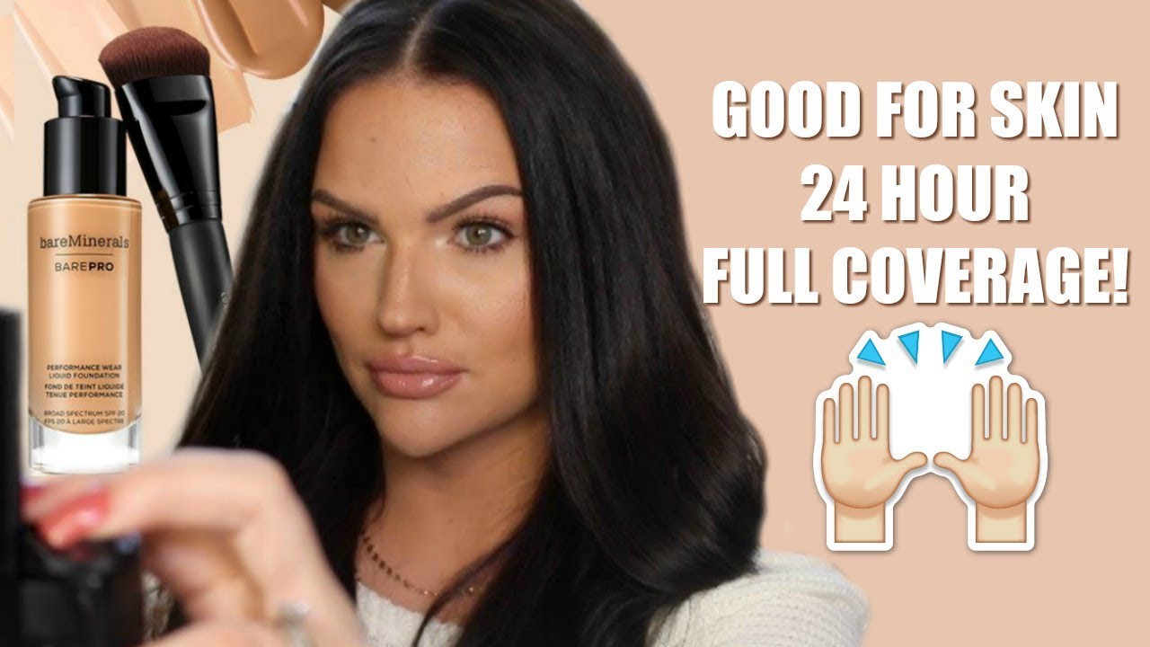 Bare Minerals BarePRO Performance Wear Liquid Foundation Review,  Demo + Wear Test!