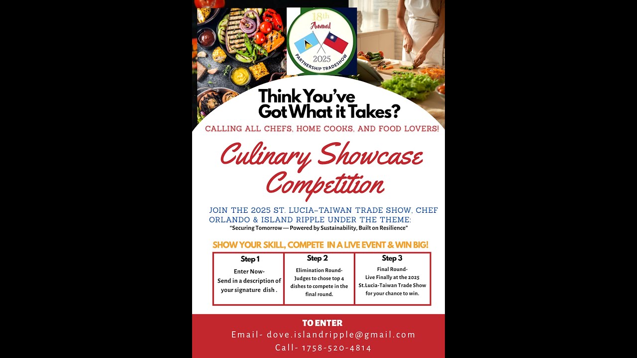 St. Lucia  Taiwan Trade Show (Cooking Competition) - Chef Orlando
