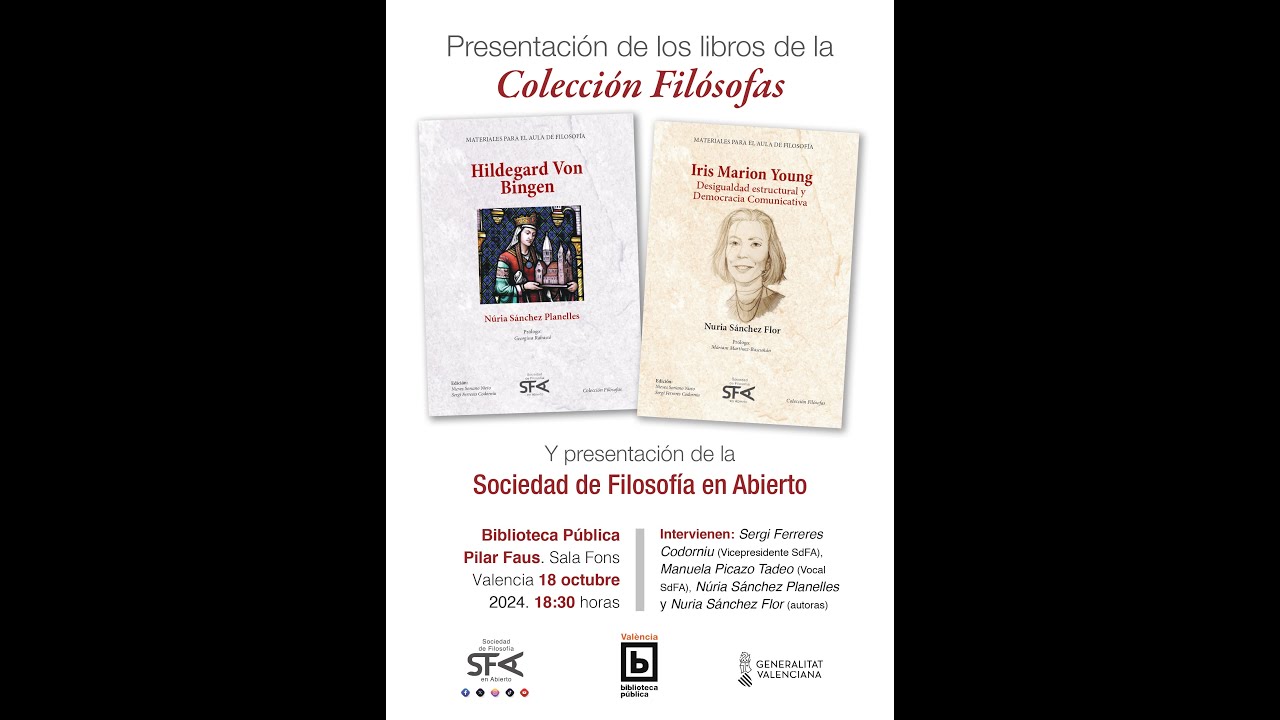 Presentación libros SdFA. Biblioteca Pública Pilar Faus (Valencia)