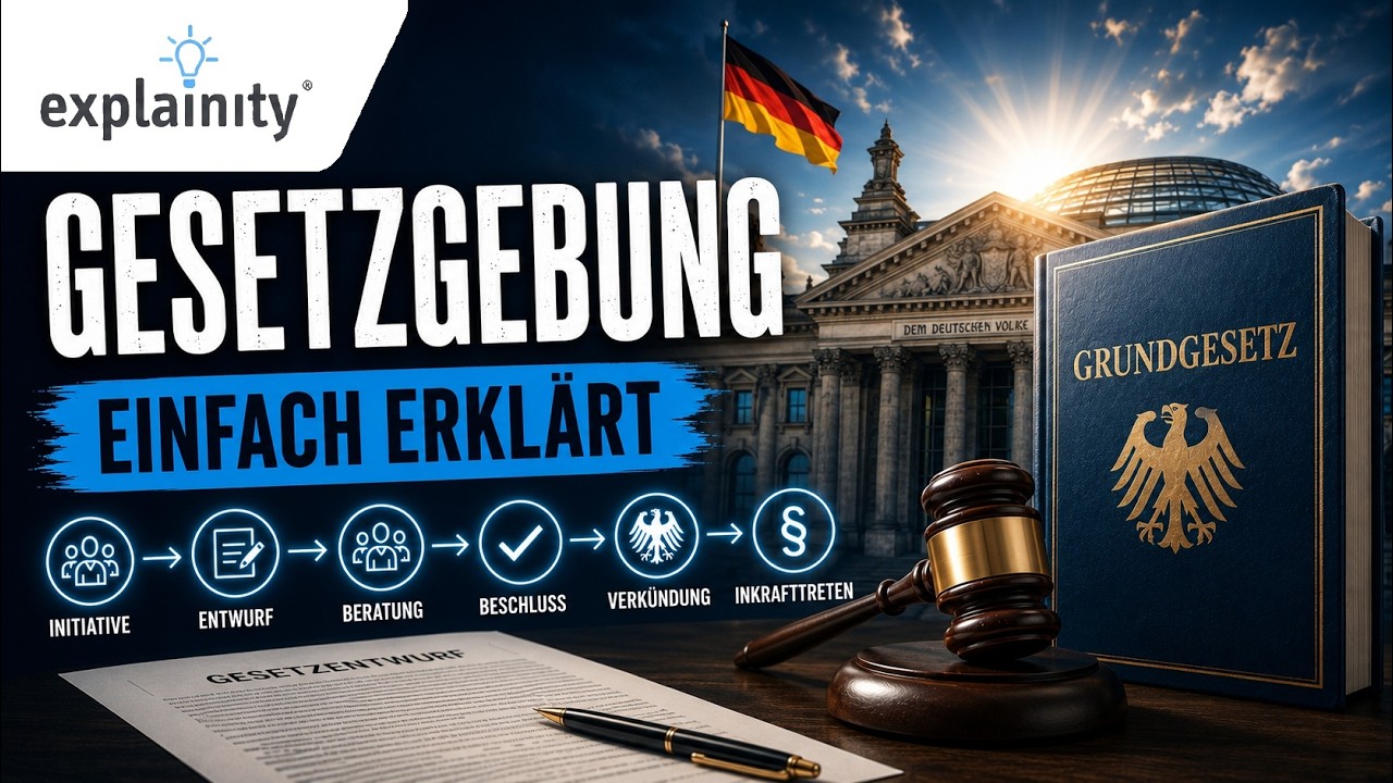 Gesetzgebung einfach erklärt (explainity® Erklärvideo)