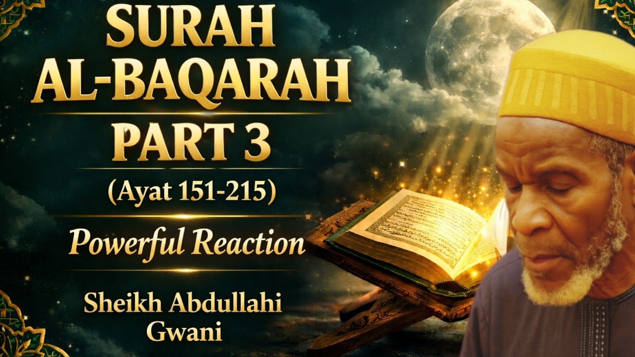 Surah Al-Baqarah Part 3 (Ayat 151-215) | Powerful Quran Recitation Reaction | Sheikh Abdullahi Gwani