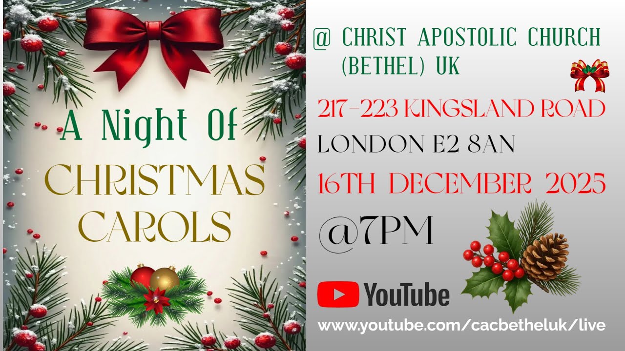A Night of Christmas Carols @ CAC Bethel UK