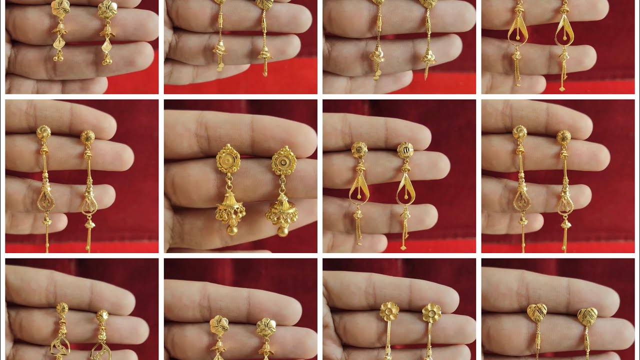 Latest design ki gold earrings 👌👌💐💐#designerjeweller #goldjewellery #earrings #suidhagaearrings 