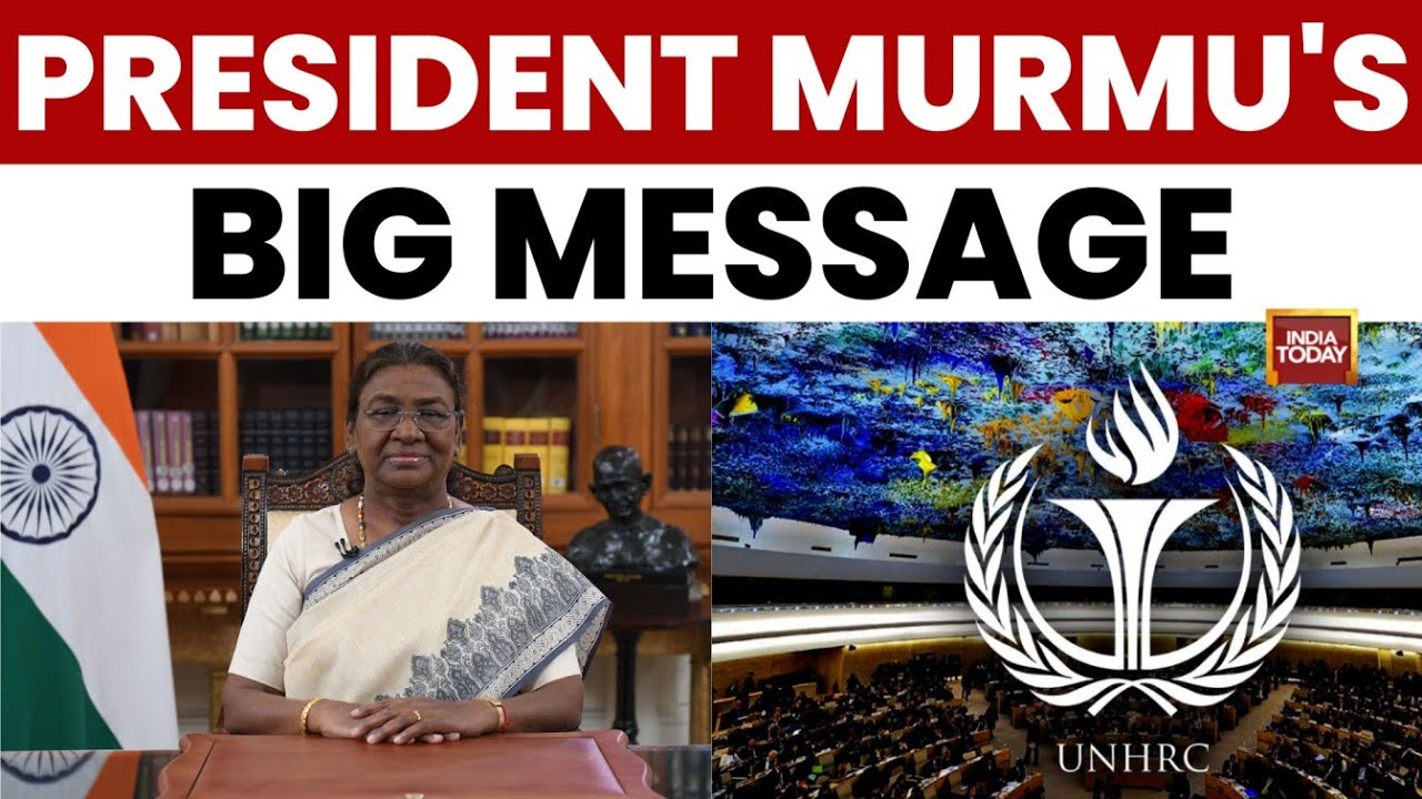 President Droupadi Murmu’s Big Human Rights Message at Delhi Conference | Bharat Mandapam