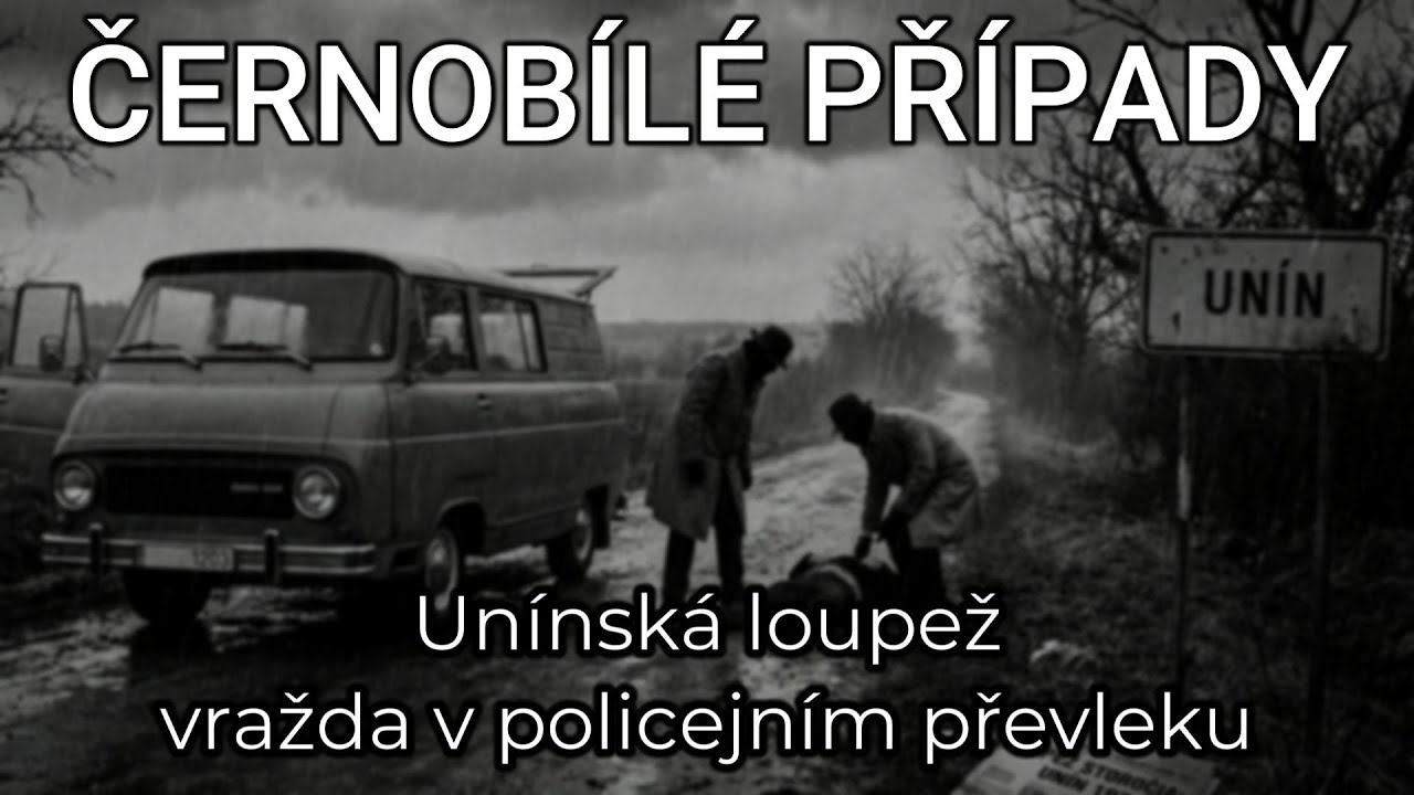 🎧 ČERNOBÍLÉ PŘÍPADY (EP57): Unínská loupež – Tři pachatelé, dva mrtví a falešné SPZ