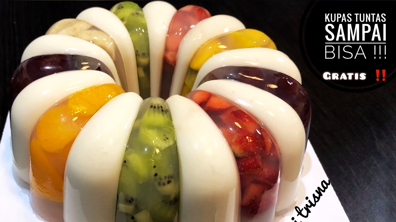 Puding Viral ‼️cara bikin Puding Mewah sampai bisa || puding buah istimewa
