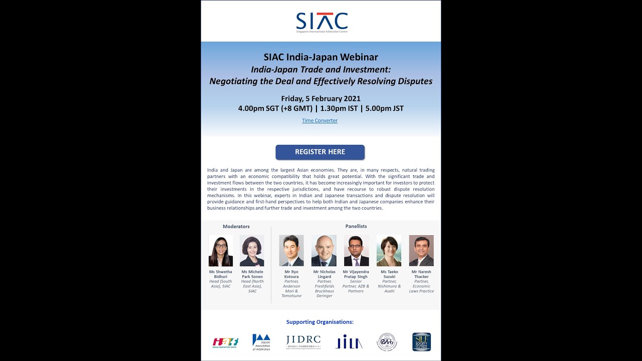 India-Japan Trade and Investment: Negotiating the Deal and Effectively Resolving Disputes