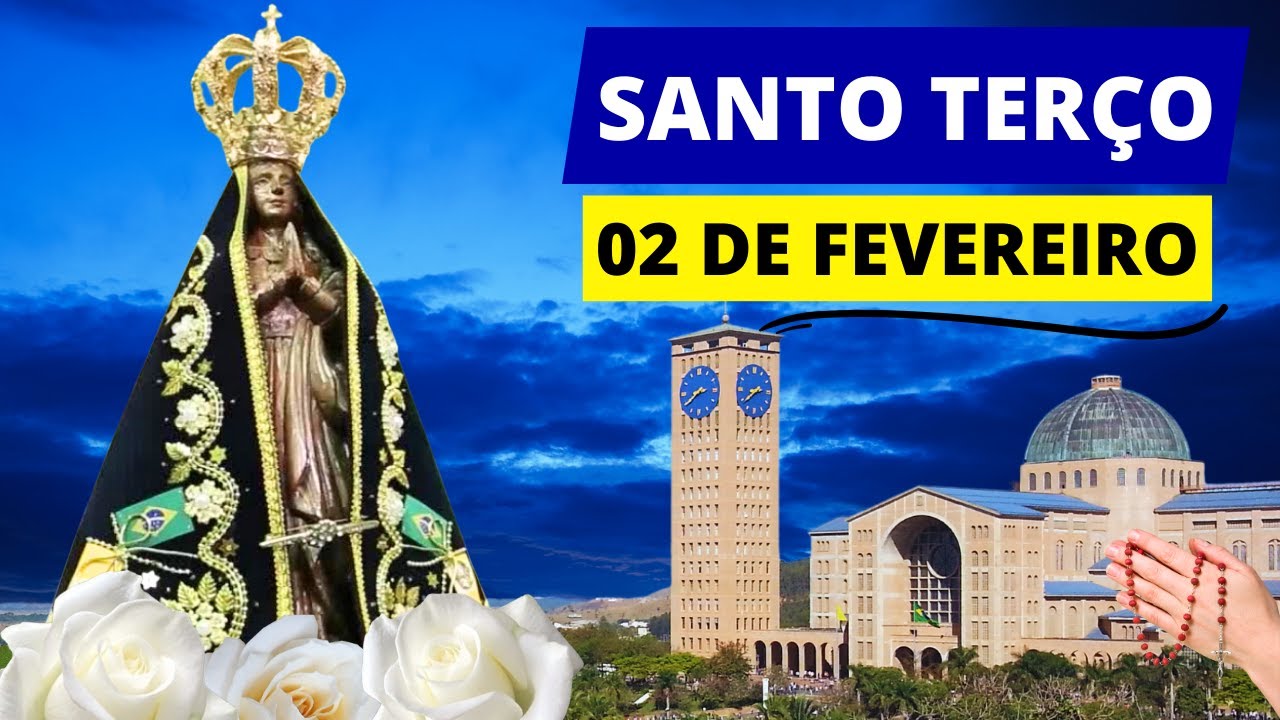 SANTO TERÇO DE HOJE - 02/02/2026 | MISTÉRIOS GOZOSOS | APRESENTAÇÃO DO SENHOR | SEGUNDA-FEIRA