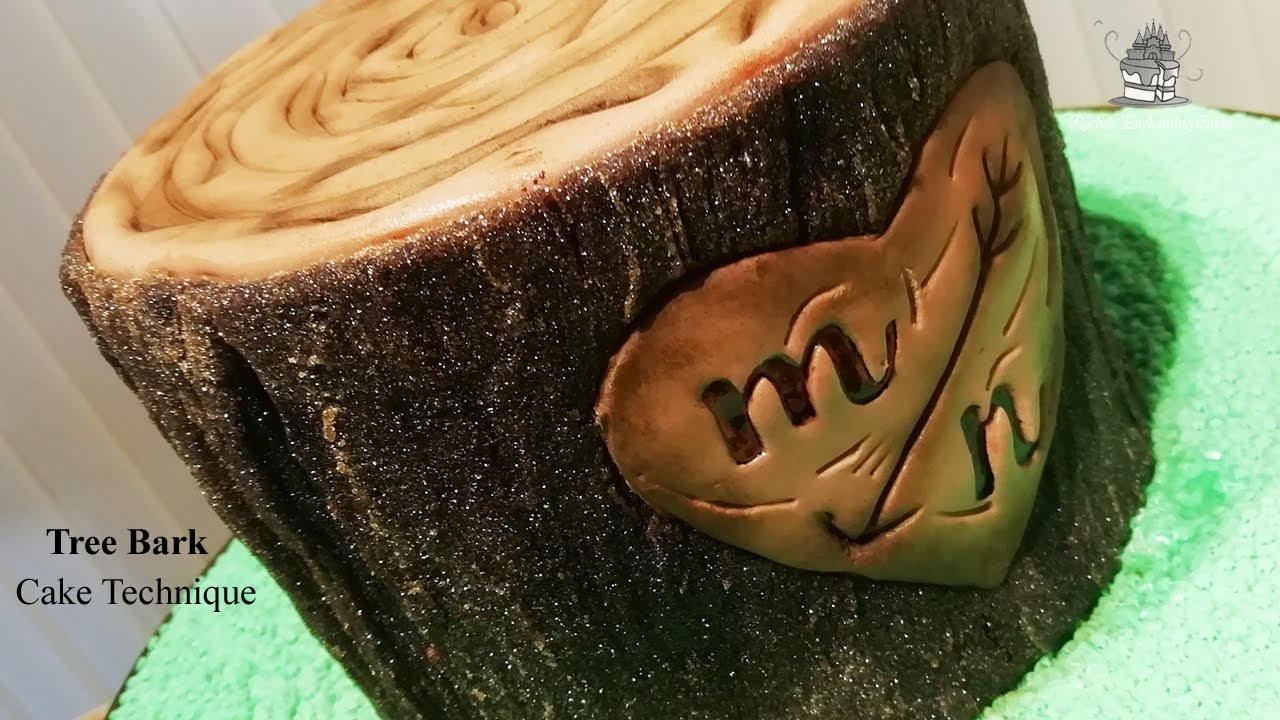 How to Create a Tree Bark Wood Effect for CAKES -Sugar sheet |TECHNIQUE|