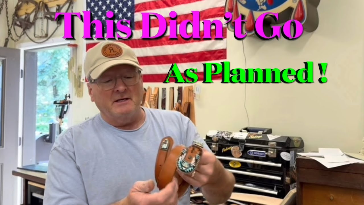Creating A Handmade Leather Ranger Belt / How To Make A Leather Belt #leathercraft #leatherwork 