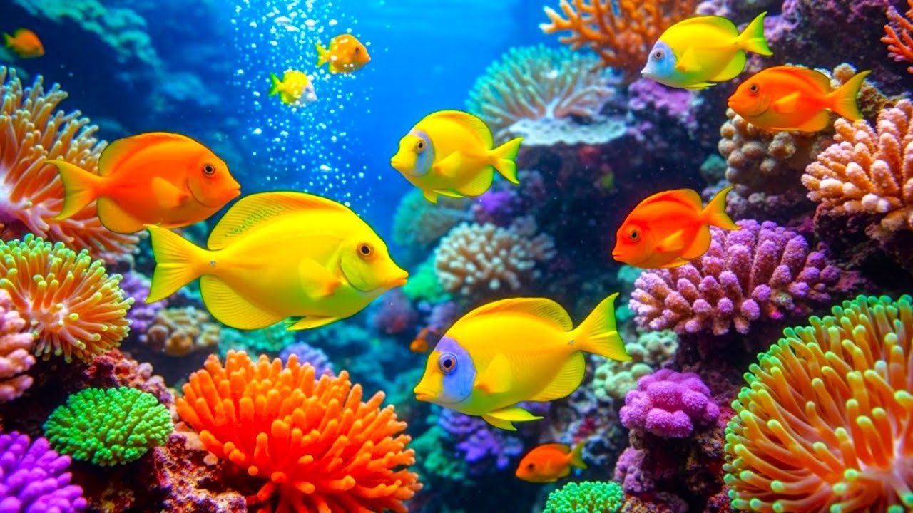 The Best 4K Aquarium -  Calming Music, Healing Music For The Heart, And Blood Vessels #7