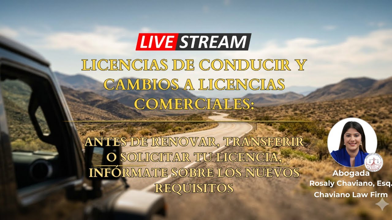 🚨🔴 EN VIVO: Licencias de Conducir y Cambios a Licencias Comerciales 🚗📄